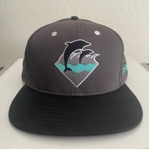 Pink+Dolphin Adjustable Snapback Hat Classic Dolphin / Wave Logo